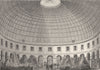 PARIS. Halle Au Ble 1831 old antique vintage print picture