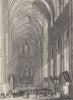 PARIS. Eglise de St. Eustache 1831 old antique vintage print picture