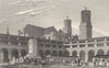 PARIS. Marché St. Germain 1831 old antique vintage print picture