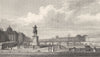 PARIS. Paris de Pont Neuf Vers L'Occident 1831 old antique print picture