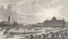 PARIS. Champ de Mars et Ecole Militaire 1831 old antique vintage print picture
