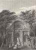PARIS. Chateau D' Eau Jardin du Luxembourg 1831 old antique print picture