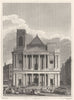 PARIS. Eglise de St. Eustache Vers L'Occident 1831 old antique print picture
