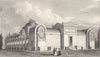 PARIS. Exterieure de la Chapelle Expiatoire de Louis XVI 1831 old print