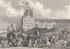 YVELINES. Dèpart de la Populace, Pour Rambouillet 1831 old antique print