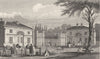 PARIS. Entrée Au Palais de Philippe I. Á Neuilly 1831 old antique print