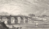 PARIS. Pont de Bois, Choisi- le- Roi 1831 old antique vintage print picture