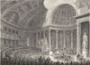 PARIS. Chambre Pairs, Procès Polignac, Peyronnet &c.  1831 old antique print