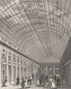 PARIS. Interieur de la Galerie du Palais Royal 1831 old antique print picture