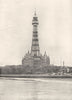 CHESHIRE. New Brighton Tower 1900 old antique vintage print picture