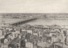 GIRONDE. Bordeaux. de Bastide 1895 old antique vintage print picture