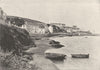 MORBIHAN. Belle- ile port de Sauzon 1895 old antique vintage print picture