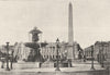PARIS. Place de La Concorde 1895 old antique vintage print picture