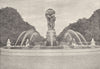 PARIS. Fontaine du Carrefour de L'Observatoire 1895 old antique print picture