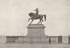 MANCHE. Cherbourg. Statue de Napoléon Ier 1895 old antique print picture