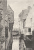 FINISTÈRE. Quimper. Vieilles Maisons 1895 old antique vintage print picture