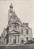 PARIS. St- Ètienne- du- Mont 1895 old antique vintage print picture