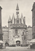 GIRONDE. Bordeaux. Porte du Palais 1895 old antique vintage print picture