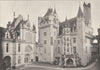 OISE. Pierrefonds. Cour, Chapelle Escalier D'Honneur 1895 old antique print