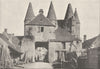 ESSONNE. Longpont. Une Porte 1895 old antique vintage print picture