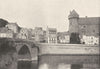 MAYENNE. Laval. Pont sur 1895 old antique vintage print picture