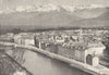 ISÈRE. Grenoble. Générale 1895 old antique vintage print picture