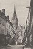 YONNE. Auxerre. Tour Gaillarde 1895 old antique vintage print picture