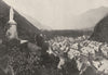 HAUTE- GARONNE. St- Béat 1895 old antique vintage print picture