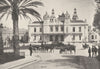 MONACO. Monte- Carlo. Casino 1895 old antique vintage print picture