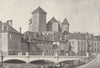 HAUTE- SAVOIE. Annecy Chateau 1895 old antique vintage print picture