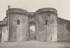 CHARENTE. Cognac. Tours Crénelées du Vieux Pont 1895 old antique print picture