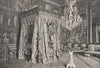 SEINE- ET- MARNE. Fontainebleau. Chambre du Pape 1895 old antique print