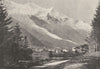HAUTE- SAVOIE. Mont- Blanc Chamonix 1895 old antique vintage print picture