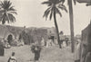 ALGERIA. Biskra. Oasis de Sidi Okba 1895 old antique vintage print picture