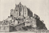 MANCHE. Mont- St- Michel. Ensemble Nord- Est 1895 old antique print picture