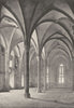 MANCHE. Mont- St- Michel. Réfectoire 1895 old antique vintage print picture