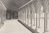 MANCHE. Mont- St- Michel. Cloitre. Coté Sud 1895 old antique print picture