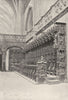 AIN. Brou. Stalles, de Profil 1895 old antique vintage print picture