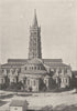 HAUTE- GARONNE. Toulouse. St- Sernin 1895 old antique vintage print picture