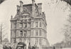 PARIS. Louvre. Pavillon de Flore 1895 old antique vintage print picture