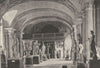 PARIS. Louvre. Salle des Cariatides 1895 old antique vintage print picture