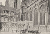 SEINE- MARITIME. Rouen. Cathédrale. Sacristie 1895 old antique print picture