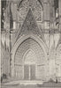 SEINE- MARITIME. Rouen. St- Ouen. Portail 1895 old antique print picture