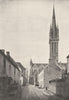 FINISTÈRE. St- Pol- de- Léon. Église du Kreisker 1895 old antique print