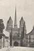 CÔTE- D'OR. Dijon. Cathédrale (St- Bénigne)  1895 old antique print picture