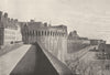 ILLE- ET- VILAINE. St- Malo. Remparts. Côté du port 1895 old antique print