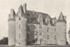 MAINE- ET- LOIRE. Vieil- Bauge. Chateau D'Audifer 1895 old antique print