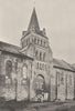 MAINE- ET- LOIRE. Cunault. Église 1895 old antique vintage print picture