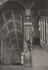 FRANCE. St- Germain. Escalier du Chateau 1895 old antique print picture