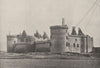 MORBIHAN. St- Gildas. Chateau de Sucinio 1895 old antique print picture